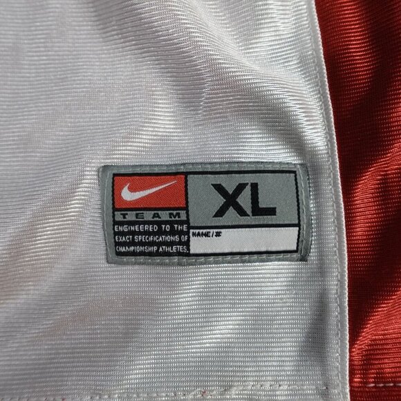 Vintage Nike University of Maryland Jersey XL White Red Reversible Embroidered - Picture 4 of 11